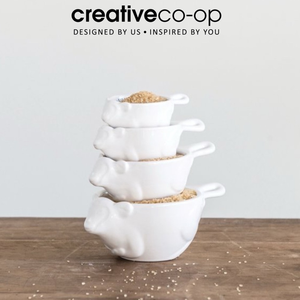 Creative Co-Op Monkey Measuring Cups | Set of 4